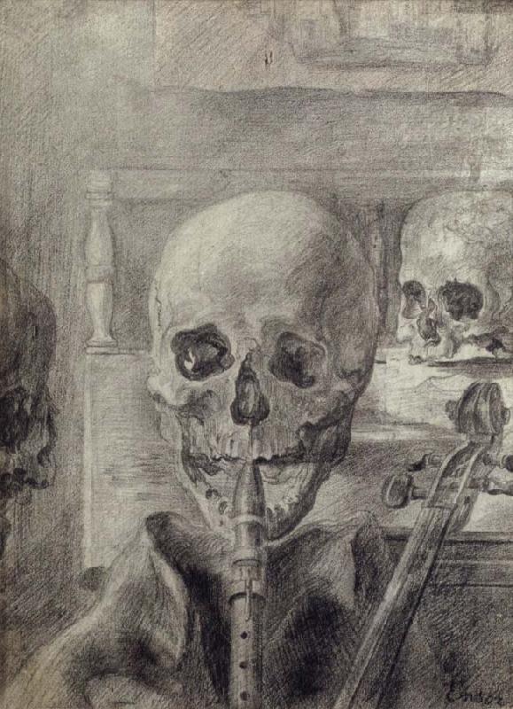 James Ensor Skeleton Musicians oil painting picture